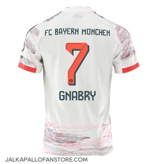 Bayern Munich Serge Gnabry #7 Vieraspaita 2025-26 Lyhythihainen Bayern Munich Serge Gnabry #7 Vieraspaita 2025-26 Lyhythihainen